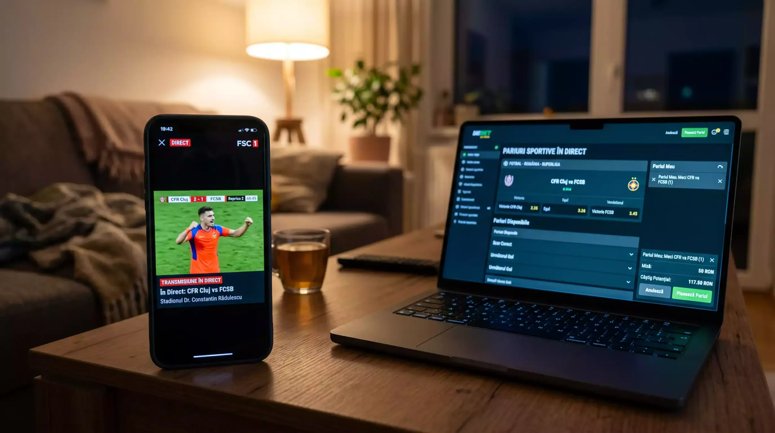 Neteller la Pariuri Live - Depuneri Rapide în Timpul Meciului Telefon mobil cu un meci de fotbal live pe ecran si un laptop cu o platforma de pariuri deschisa De Ce Contează Viteza Depunerii la Pariuri Live Pariurile live au o dinamica pe care pariurile pre-meci nu o pot replica: cotele se schimba în secunde, oportunitatile apar și dispar, iar un depozit care durează 3 minute în loc de 30 de secunde înseamnă o cota complet diferita. Am descoperit importanta vitezei de depunere într-un meci din Champions League, când o echipa a marcat în minutul 87 și cota pentru victoria echipei adverse a explodat. Am vrut să depun - dar contul era gol și alimentarea prin transfer bancar ar fi durat zile. De atunci, țin întotdeauna un sold în Neteller pentru situații de acest gen. Retragerea prin Neteller sau Skrill la operatorii romani se procesează de obicei în mai puțin de 24 de ore, iar depunerea este instantanee. Aceasta combinatie face din Neteller un instrument ideal pentru pariurile live - depui în secunde când vezi oportunitatea și retragi câștigurile în câteva ore după meci. Neteller și Depunerea Instantanee la Live Betting Piata online de pariuri sportive din România era evaluata la aproximativ 87 de milioane de dolari în 2019, cu un prognoz de depășire a 202 milioane de dolari până în 2026 - fotbalul fiind sportul dominant. O parte semnificativă din această creștere vine din segmentul live, unde volumele de pariuri depășesc adesea cele pre-meci. Depunerea Neteller la un operator în timpul unui meci live se face identic ca o depunere normala: selectezi Neteller în secțiunea de depunere a operatorului, confirmi suma și te autentifici. Diferenta este că faci asta în timp real, cu cotele miscandu-se pe ecranul de alaturi. În testele mele, intregul proces - de la click pe "Depune" până la aparitia fondurilor în contul de pariuri - durează sub 30 de secunde când ai deja fonduri în portofelul Neteller. Cuvantul cheie este "deja fonduri în portofel". Dacă trebuie să alimentezi Neteller de pe card înainte de a depune la operator, adaugi încă un pas - autentificare Neteller, alimentare, confirmare 3D Secure - care poate adaugă 1-2 minute. Într-un meci live, două minute pot insemna o cota complet diferita. De aceea recomand întotdeauna să ai un sold tampon în portofel înainte de a deschide sesiunea de live betting. Strategii de Sold pentru Sesiuni de Pariuri Live Gestionarea soldului pentru pariuri live este diferita de cea pentru pariuri pre-meci. La pre-meci, planifici în avans: știi ce pariuri vrei să plasezi, calculezi suma necesara și depui exact cât trebuie. La live, nu știi când apare oportunitatea și cât vei vrea să pariezi. Aceasta incertitudine cere un sold disponibil permanent. Strategia pe care o folosesc: înainte de o seară de meciuri live, alimentez Neteller cu o suma pe care sunt dispus să o risc în acea sesiune - de exemplu, 200 RON. Depun 100 RON la operator că fond de baza și pastrez 100 RON în Neteller că rezerva. Dacă în timpul meciului apare o oportunitate și am nevoie de fonduri suplimentare, depun din rezerva în secunde. Dacă nu folosesc rezerva, o pastrez pentru urmatoarea sesiune. Aceasta abordare are un avantaj suplimentar: limitează pierderea maxima. Suma din portofelul Neteller este predefinita și nu pot depăși acest buget în caldura momentului. Este un mecanism de autocontrol pe care cardul bancar direct nu îl oferă - cu cardul, limita este limita cardului, nu o suma stabilita rational. Un calcul rapid de cost: dacă alimentez Neteller cu 200 RON de pe card, plătesc 5,98 RON comision (2,99%). Dacă depun toți cei 200 RON la operator, plătesc încă 4 RON taxa pe viciu (2%). Costul total pentru o sesiune de live betting cu buget de 200 RON: 9,98 RON. Aceasta suma este investitia pe care o fac pentru viteza, flexibilitate și controlul pe care Neteller mi le oferă în timpul meciurilor live. O greseala pe care am văzut-o frecvent la pariori în sesiunile live: alimentarea impulsiva a Neteller în timpul meciului, când soldul din portofel se termina. Aceasta alimentare de urgenta adaugă 1-2 minute la procesul de depunere și vine cu riscul de a depăși bugetul rational stabilit înainte de sesiune. Dacă ți se termina soldul tampon, este un semnal că ai ajuns la limita pe care ți-ai stabilit-o - nu un semn că trebuie să alimentezi mai mult. Operatori cu Experiența Live Buna și Neteller Nu toți operatorii romani oferă aceeași experiența la depunerea Neteller pentru pariuri live. Diferentele vin din două directii: calitatea platformei de live betting (diversitatea piețelor, viteza de actualizare a cotelor, streaming video) și fluiditatea integrarii Neteller în fluxul de depunere. Am testat depuneri live la mai mulți operatori și ceea ce contează cel mai mult este redirectionarea rapidă. Unii operatori te redirecționează către pagină Neteller într-o fereastra noua, altii deschid un pop-up integrat. Pop-up-ul integrat este preferat pentru live betting - nu pierzi vizibilitatea meciului și nu trebuie să comuti între tab-uri. Un detaliu specific pariorilor mobili: dacă urmaresti meciul pe telefon și vrei să depui, procesul implica comutarea între aplicația operatorului și aplicația Neteller. Pe iOS, această tranzitie este fluida datorita redirectionarii automate. Pe Android, experiența variază în funcție de dispozitiv. Recomand să testezi fluxul cu o depunere mica înainte de un meci important - ca să nu descoperi probleme de compatibilitate în cel mai prost moment. Un aspect pe care l-am observat în ultimul an: unii operatori au imbunatatit integrarea Neteller în secțiunea de pariuri live, reducând numărul de pași necesari pentru depunere. La acesti operatori, procesul se deruleaza într-un pop-up integrat, fără redirectionare către o pagină externa. Aceasta imbunatatire reduce timpul total de depunere cu 5-10 secunde - o diferenta mica în pariurile pre-meci, dar semnificativă în live când fiecare secunda contează. Pariurile live sunt segmentul în care viteza Neteller își arată valoarea cel mai clar. În pariurile pre-meci, ai ore sau zile să depui. În live, ai secunde. Iar Neteller, cu depunerea instantanee și soldul disponibil permanent, transforma acele secunde în decizii executate, nu în oportunități ratate. [faq] [id="1" title="Cât de rapidă este depunerea Neteller în timpul unui meci live?" desc="Dacă ai deja fonduri în portofelul Neteller, depunerea la operator durează sub 30 de secunde - incluzand selectarea metodei, introducerea sumei, autentificarea și confirmarea. Dacă trebuie să alimentezi portofelul de pe card înainte, adaugă încă 1-2 minute pentru procesul de alimentare."] [id="2" title="Pot depune cu Neteller de pe telefon în timp ce urmaresc meciul?" desc="Da, dar procesul implica comutarea între aplicația operatorului și pagină sau aplicația Neteller. Pe telefon, recomand să ai deja fonduri în portofelul Neteller și să testezi fluxul cu o depunere mica înainte de meciul important, ca să verifici că redirectionarea funcționează fluid pe dispozitivul tău."] [/faq]